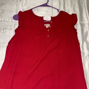 LOFT Women's Red Top
